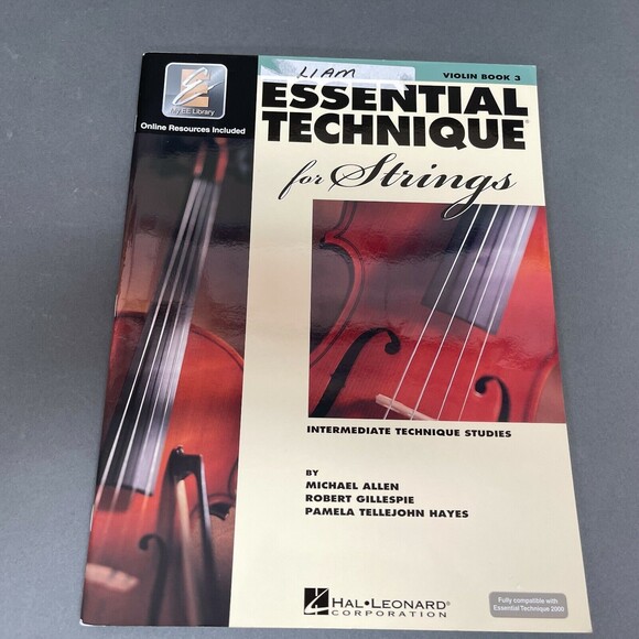 Essential Technique for Strings Violin Book 3 Intermediate Hal Leonard Music - Picture 1 of 1